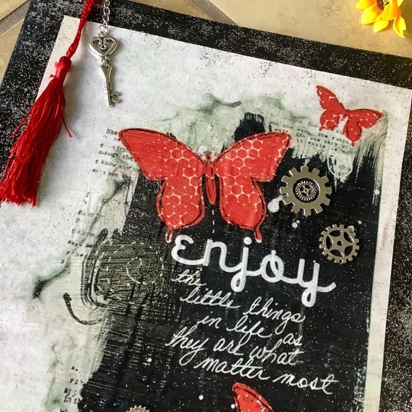 🌺 BUTTERFLY JOURNAL DIARY SPELL BOOK NOTES WRITING SCRAPBOOK NOTEBOOK STORY - Picture 8 of 11